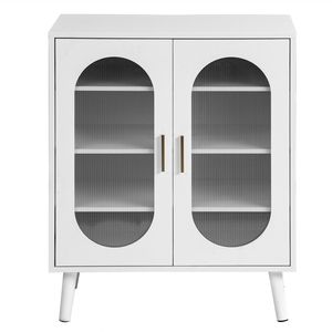 Scarpiera a Due Ante con Striscia LED USB, 24 Pulsanti Regolabili, Quattro Strati Interni in Policarbonato Realizzati in Materiale PP - Product Image 3