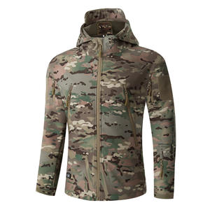 Vêtement tactique 3-en-1 pour hommes, veste de camouflage imperméable en softshell, équipement de défense personnelle, vente en gros - Product Image 3