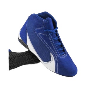 Chaussures de karting imperméables, respirantes, antidérapantes et légères avec fermeture à lacets, modèle mi-mollet/bottine, motif uni - Product Image 1