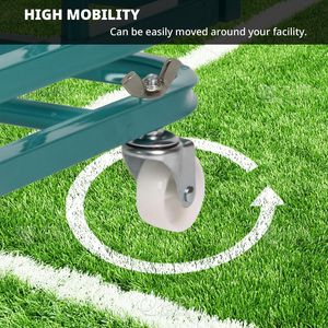 Chariot de rangement pliable pour ballons de sport avec couvercle et roues, grande capacité, organisateur de ballons de basket pour salle de sport - Product Image 6