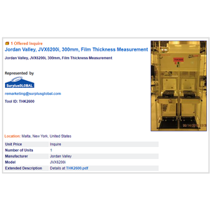 Bruker JVX6200i TFM_THK_JV - อุปกรณ์และอะไหล่เซมิคอนดักเตอร์ระดับโลกที่เชื่อถือได้ - Product Image 3