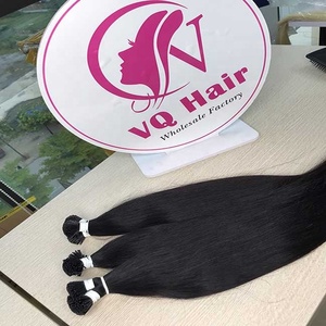 Prix de gros de kératine vietnamienne I Tip couleur piano extensions de cheveux vierges brutes Remy Itip à double tirage - Product Image 5