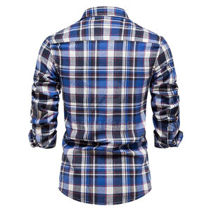 Chemise en flanelle pour homme à manches longues boutonnée 2026 – Style décontracté et streetwear – Vêtements pour homme - Product Image 2
