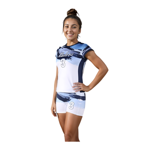 Club Women Volleyball Sublimation Uniform Printed Women Volleyball Sublimation Uniform Wholesale Teamwear Custom Ladies Jersey - Product Image 2