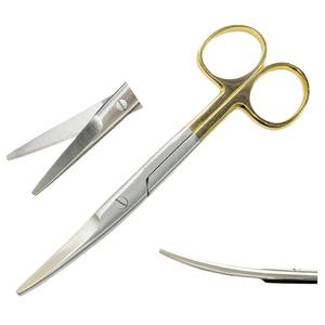 Tijeras Quirúrgicas Curvas de Alta Calidad para Instrumentos Dentales, Tijeras Dentales de Oro para Tejido y Encías, Fabricante Pakistaní - Product Image 3