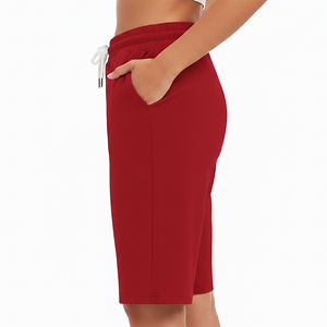 Shorts longs décontractés en coton respirant de haute qualité, style streetwear, avec cordon de serrage, pour la course à pied, à prix abordable - Product Image 1
