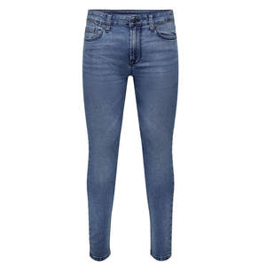 Aifran Artículos Deportivos, Jeans Rectos Personalizables para Hombre, 100% Algodón, Transpirables, de Secado Rápido, Ecológicos, Lavado Medio, Estilo Casual Vintage - Product Image 1