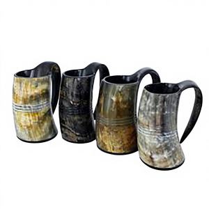 Tazas de Cuerno Talladas a Mano con Diseño de Vaca y Buey, Temática Amorosa, Portátiles, Hechas a Mano, de Alta Calidad para Restaurantes - Product Image 1