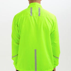 Chaqueta cortavientos reflectante ligera e impermeable para hombre, para correr al aire libre, transpirable, para hacer ejercicio. - Product Image 5