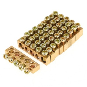 Barre de bornes en laiton de précision pour connexion électrique, bornier électrique, fabricant OEM ODM, connecteur électrique en laiton - Product Image 6