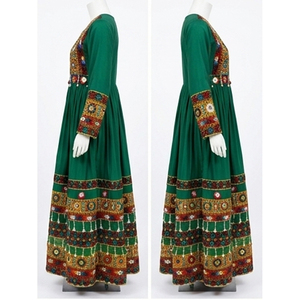 Vestidos Afganos Kuchi Hechos a Mano de Alta Calidad, Vestidos Tradicionales de Viscosa para Mujer, Largos hasta el Suelo, Vestidos Afganos Kuchi de Verano - Product Image 3