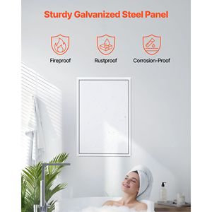 Pannello di Accesso per Cartongesso in Acciaio Zincato 25.3 X 17.2, Facile Installazione, Pannello di Servizio con Cerniere, Chiusura a Vite, Tipo di Montaggio Sospeso - Product Image 3