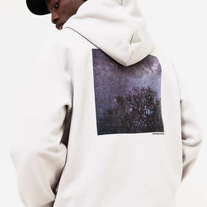 Sweats à capuche streetwear pour hommes, logo personnalisé, sweats à capuche d'hiver épais et amples, pull-over unisexe uni, capuche premium 3D embossée - Product Image 3