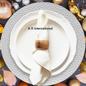 Plato base martillado de gran venta para mesas de comedor y eventos de boda - Product Image 3