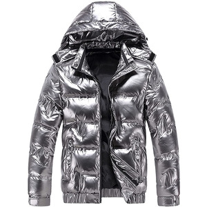 Veste matelassée ample pour homme TIXAY SPORTS, service OEM, col rond, coque en nylon, rembourrage 100% fibre de polyester, fermeture éclair - Product Image 2