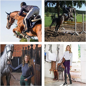 Pantalones de equitación para hombre y mujer, pantalones de equitación casuales, ajustados, elásticos, pantalones de entrenamiento, equipo deportivo ecuestre - Product Image 5