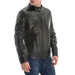 Men's Premium Quality <b>Leather</b> <b>winter</b> <b>Jacket</b> Different Color Available Custom Sizes Best Sale | Men <b>winter</b> <b>Leather</b> <b>Jackets</b> - Product Image 3