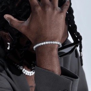 Best Selling Moissanite Diamond Bracelet Elegant Jewelry for Women Luxury Tennis Bracelet Design for Wedding Party - Product Image 6