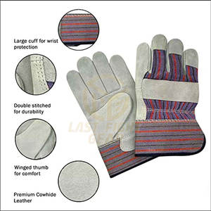 Gants de travail de construction avec paume texturée pour une meilleure adhérence et doublure confortable, gants de travail utilitaires - Product Image 3