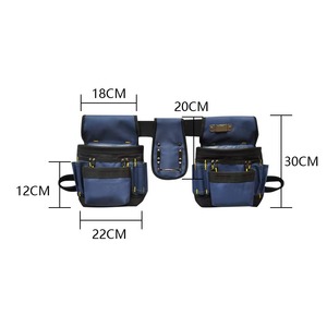Blue Heavy Duty <b>Tool</b> <b>Belt</b> With Multiple Pockets And Organized <b>Tools</b> For Workshop Use - Product Image 3
