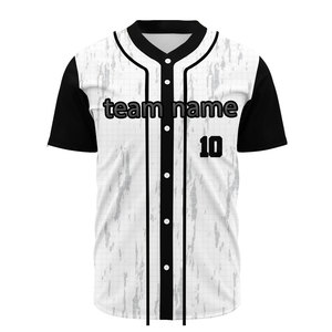 Baseball Jersey Casual Training Wear Custom Embroidery Print Logo Number Letter Jersey Button Down Softball Shirt - Product Image 4