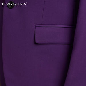 Traje de Dos Piezas Morado de Ensueño para Hombre – Chaqueta y Pantalones Personalizados |   Colección de Colores Naturales |   Hecho en Vietnam - Product Image 4