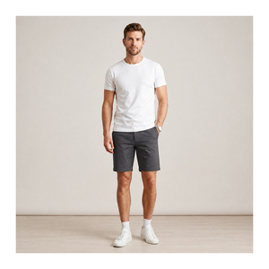 Shorts pour hommes de qualité supérieure, confortables au quotidien, fabricant OEM ODM, vente en gros, export, qualité supérieure, coton, shorts décontractés et sportifs, Inde - Product Image 1