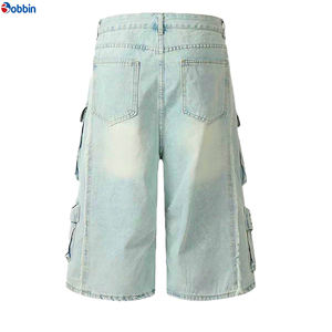 Overol de Mezclilla de Estilo Vintage para Mujer, Marca BOBBIN INDUSTRIES, Cintura Media, Corte Recto, 3/4, con Bolsillos Tipo Cargo, Ecológico y Transpirable - Product Image 2