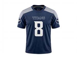 Camiseta de Fútbol Americano Personalizada para Hombre, Manga Corta, Uniforme Deportivo de Equipo, Transpirable, de Secado Rápido, Sublimada, Deportiva, al por Mayor - Product Image 1