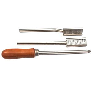 Raspadores Dentales Veterinarios Equinos Ajustables de Ángulo Recto, Reutilizables, de Acero Inoxidable y Madera - Product Image 2