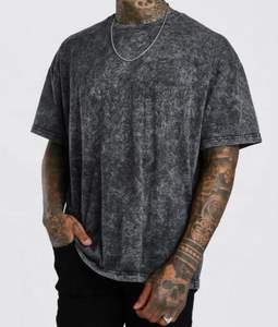 T-shirt Homme Personnalisé 2026 – Qualité Supérieure 100% Coton Délavé à l'Acide, Coupe Oversize, Logo Vintage, Impression Longue par Sublimation - Product Image 1