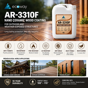 น้ำยาเคลือบผิวไม้ภายนอก ECOWAY AR-3310F สารเคลือบป้องกันไม้แบบอนินทรีย์ โพลีไซลอกเซน 18 ลิตร บริการ OEM/ODM จำนวนมาก - Product Image 6