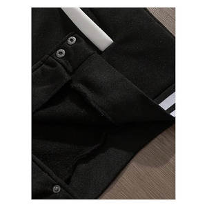 Chaqueta Varsity para hombre, con bloques de color, estampado gráfico de letras, manga larga, informal, estilo béisbol, estilo universitario retro, con botones, estilo urbano - Product Image 5