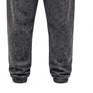 new 2026 Unisex Acid Washed Cotton Tracksuit Rhinestone Logo <b>Hoodie</b> Full Length Drawstring Pants Casual Wear Autumn Style - Product Image 6