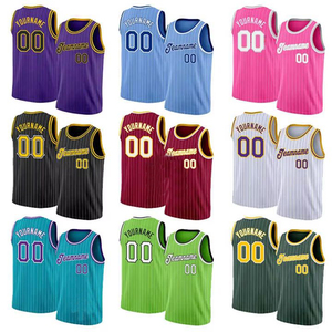 Maillots de basket-ball unisexes rouges 2015/16, uniformes personnalisés, anti-UV, anti-humidité, grande taille, shorts renforcés - Product Image 6