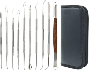 Juego de 12 piezas de herramientas dentales de acero inoxidable, kit de higiene bucal, limpieza dental, instrumentos dentales. - Product Image 4