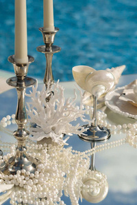 Verre à vin élégant en forme de coquillage, fait main, inspiré de l'océan, vaisselle pour hôtels de luxe, lieux de mariage et exportation au Vietnam - Product Image 3