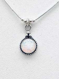 สร้อยคอโอปอลสีขาว งานแฮนด์เมด เครื่องประดับอัญมณี สง่างาม ของขวัญสำหรับผู้หญิง ขายส่ง - Product Image 4