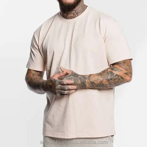 T-shirt Homme Manches Courtes Coupe Ample Oversize Couleur Unie avec Autocollant Personnalisé Nouvelle Collection Vêtements T-shirt Lourd - Product Image 5