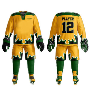 Nouvel arrivage : uniforme de hockey sur glace de qualité supérieure pour hommes, durable et confortable, parfait pour l'entraînement et la pratique. - Product Image 1