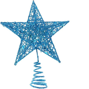 Novedad: Adorno de Estrella Metálica Brillante para la Punta del Árbol, Estrellas Brillantes Colgantes, Decoración Navideña para la Cima del Árbol - Product Image 4