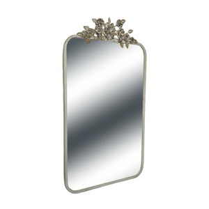 Premium Quality Floral <b>Metal</b> <b>Frame</b> Mirror Ideal For Bathroom Wash Basin And Lobby Interior Styling Wholesale From India - Product Image 5