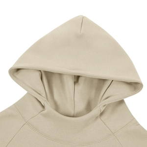 เสื้อฮู้ดดี้ทรงบ็อกซี่ผ้าฟลีซสองชั้น ดีไซน์แบบปะติดปะต่อ ซิปซ่อน กระเป๋าตาข่ายระบายอากาศ - Product Image 3