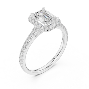 Bague de fiançailles en moissanite taille émeraude, argent 925, style classique pour femme, bijou de mariage solitaire de qualité supérieure - Product Image 4