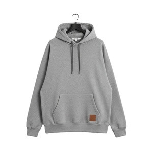 Sweat à capuche formel pour homme, écologique, respirant, doublé en polaire, 100% coton, motif uni - Product Image 3