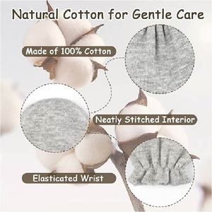 Mitaines anti-griffures pour nouveau-nés, 100% coton, douces et respirantes, mitaines pour bébés, mitaines réglables pour nouveau-nés, vente en gros - Product Image 4