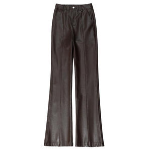PIHA SPORTS Jeans de Invierno para Mujer, Negros, con Aspecto de Cuero, Cintura Media, Corte Regular, Levanta Glúteos, de Secado Rápido y Resistentes al Viento - Product Image 6