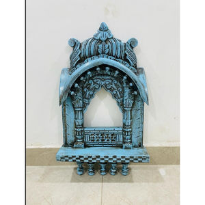 ชั้นวางของติดผนังไม้ทำมือ (แบบวัด/มณฑรี) (ดีไซน์อินเดียดั้งเดิม สไตล์วินเทจและทันสมัย) - Product Image 2