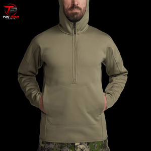 Sudadera con Capucha Unisex de Invierno, Camuflaje, Cierre de Cremallera, Forro Polar Grueso, 100% Poliéster, para Caza, con Máscara Facial Integrada y Bolsillo Frontal Tipo Canguro - Product Image 5
