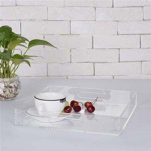 ถาดอะคริลิคใสหรูหราดีไซน์ทันสมัยสำหรับการเสิร์ฟและการจัด2025 - Product Image 6